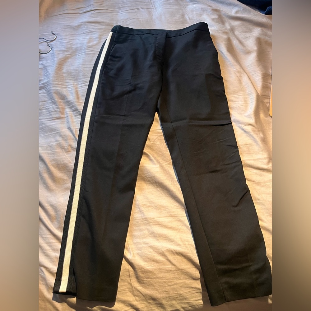 Zara white stripe pants - Picture 1 of 4